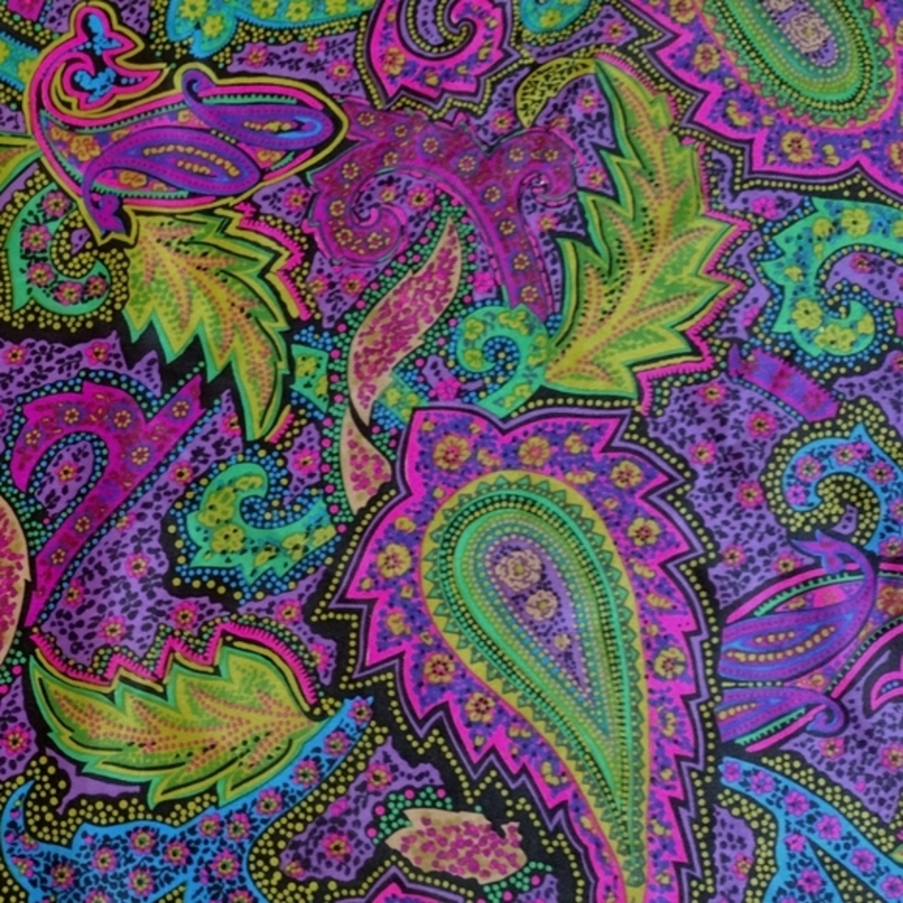 Honey paisley silk scarf - Picture 2 of 11